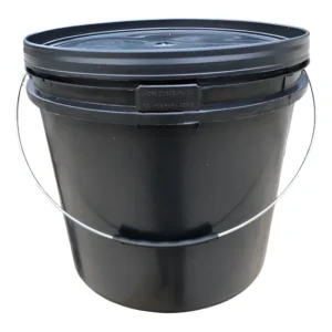 Balde 16l Hermético Com Tampa Preto