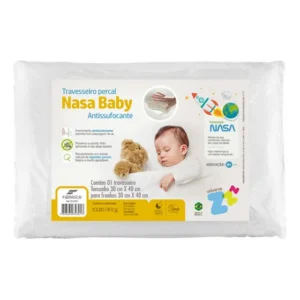 Travesseiro Infantil Baby Nasa Antissufocante 30x40 Fibrasca Liso
