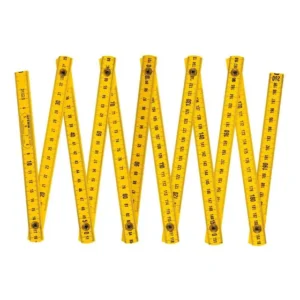 Escala Métrica De Nylon Amarelo Régua 2 Metros Profissional