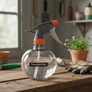 Pulverizador Borrifador Manual Pressão 450ml Tramontina Cor Transparente Transparente