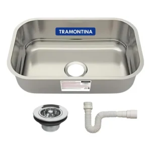 Cuba Aço Inox Para Cozinha Retangular Tramontina 47x30