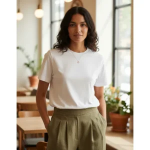 Blusa Feminina Manga Curta Hering Malha Super Cotton