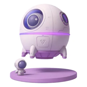 Umidificador Difusor USB Rosa 220mL LED Silencioso Uso em Quarto e Escritório
