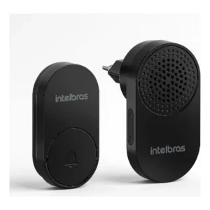 Campainha Intelbras Cik 102 Sem Fio Não Precisa De Bateria ! Preto
