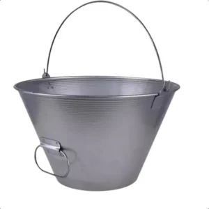 Balde Metálico Para Concreto Galvanizado C/pegador 10 Litros