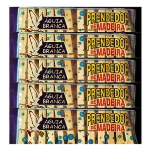 Kit 120 Pregador Prendedor Resistente Roupa Madeira Gigante