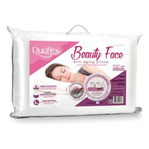 Travesseiro Nasa Beauty Face Pillow Duoflex - BF3100 - Tecnologia Nasa, Anti-rugas E Conforto Terapêutico - Com Capa De Cetim