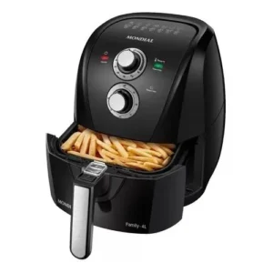 Fritadeira Sem Óleo Air Fryer 4l Mondial, Preto/prata 1500w Afn-40-bfs