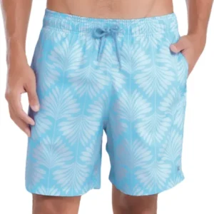 Short Praia Masculino Mash Bermuda Dryfit Elastano Folhas