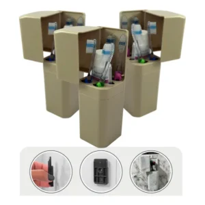 Kit 3 Porta Escovas De Dente Pasta Organizador De Banheiro