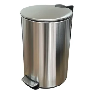 Lixeira Inox 20 Litros Com Pedal Cesto Removível Cozinha Wc