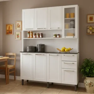 Kit Itatiaia Florença Cozinha Compacta 8 Portas 2 Gavetas Branco