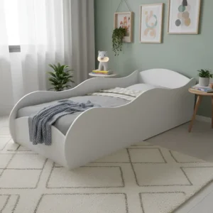 Mini Cama Infantil Carro Branca Cor Branco