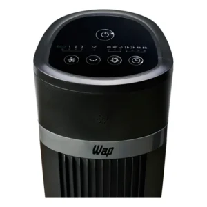 Ventilador Torre Vertical Wap Air Silence De Chão Preto 110v 20 Cm