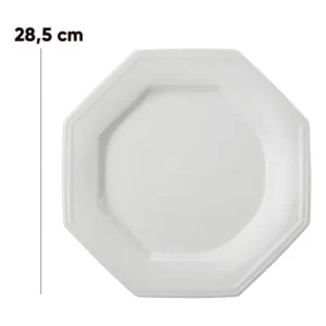 Prato Raso Porcelana Schmidt Prisma 28cm Branco