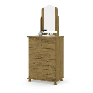 Cômoda Com Espelho E 4 Gavetas Dalila New - Diversas Cores