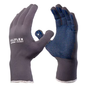 Luva De Nylon Com Pigmento De Pvc Danny Poliflex Ca 14977 Cor Cinza Tamanho M
