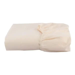 Lençol Solteiro Avulso Altura 15cm - Percal 200 Fios Cor Palha Desenho Do Tecido Liso