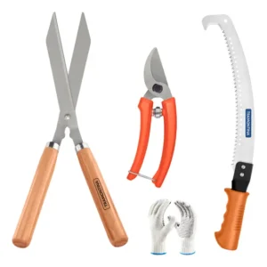 Kit De Jardinagem 3 Peças Tesoura/serrote Poda Tramontina Laranja