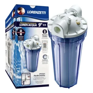 Filtro Água Ponto De Uso Loren Acqua 9 3/4 Lorenzetti Transparente