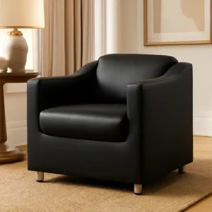 Poltrona Para Recepção Consultorio Hospital Balaqui Decor Cor Preto