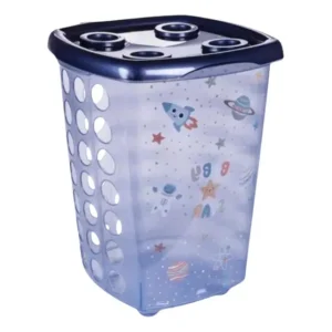 Cesto De Roupa Infantil Astronauta Plasútil 38l Viagem Lua