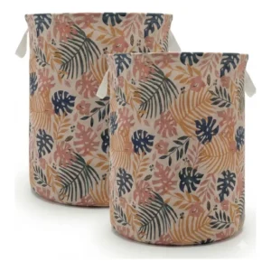 Kit 2 Cestos Organizador Multiuso Dobrável 40x48cm