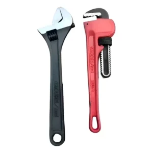 Kit Chave Inglesa Ajustável 12 E Chave Cano De 14 Gedore Red Preto E Vermelho