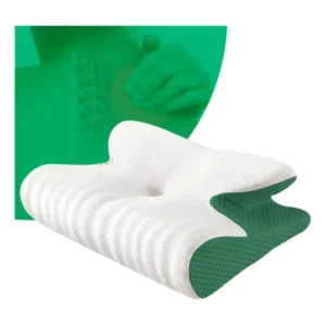 Travesseiro Cervical Alivio Dores No Pescoço Ombros E Coluna Cor Branco