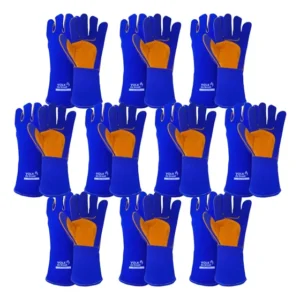 Kit 10 Prs Luva De Solda Weld Smart Térmica Soldador Volk