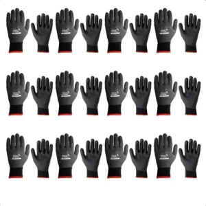 Kit 12 Luva Segurança Alta Temperatura Black 250°c Térmica
