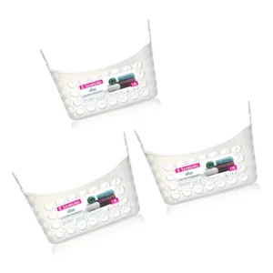 Cesto Porta Pregador Em Plástico Fixação Varal Prendedor 3un