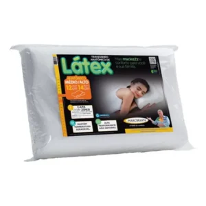 Travesseiro Anatômico De Látex - Capa Com Zíper