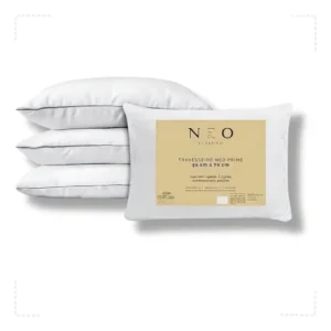 Travesseiro Eco Pluma Neo Antialérgico Lavável Percal 50x70