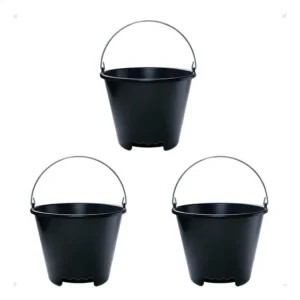 Kit 3 Balde Especial Para Transporte Plástico 12l Resistente