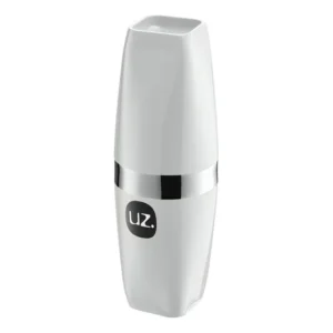 Porta Escova De Dentes Com Tampa Branco Metalizado Uz526 Uz