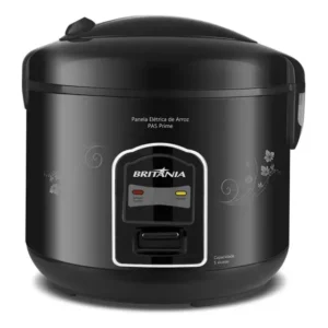 Panela De Arroz Elétrica Britânia Antiaderente 127v Preta Branco 127v