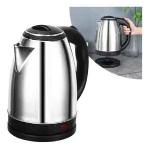 Chaleira Elétrica Startools Inox 2L 1100W Cor Cinza Box Brasil Shop Jarra 2 Litros Prateado Aço Inox Desligamento Automático Automática 1000W Aquecimento Rápido Ferve Agua Café Chá