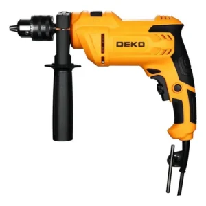 Furadeira de Impacto Deko 900W 13mm Amarela com Percutor e Maleta