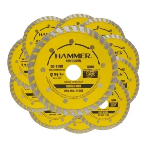 Disco De Corte Turbo Porcelanato 110 X 20 4 10 Unidades Amarelo