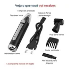 Aparelho Maquina De Tirar Pelo Nariz Barba Bigode Depilação Cinza 127/220v - Imagem 4