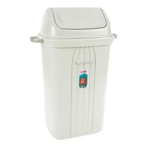 Lixeira Plástica C/ Tampa Basculante Sanremo Casablanca 60l