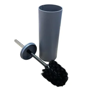 Escova Sanitária Vaso E Suporte Aço Compacto Cinza Oferta Cinza Matte