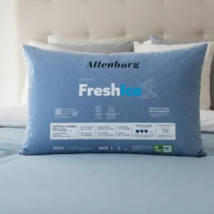 Travesseiro Altenburg Fresh Ice Gelado Refrescante 48x70cm Antialérgico Suporte Firme Azul