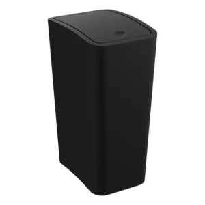 Lixeira Banheiro Click 8 Litros Compacta Astra Varias Cores Preto