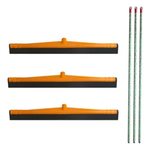 3 Rodo Gigante Com Cabos Multiuso Plástico Resistente 60cm