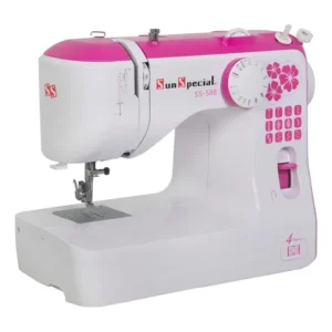 Máquina de Costura Portátil Sun Special SS-588 Rosa 12 Pontos Doméstica