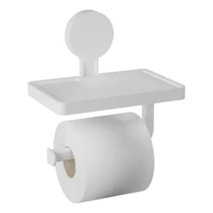 Papeleira C/ Suporte Com Adesivo Branco Astra Branco Único