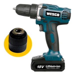 Parafusadeira e Furadeira a Bateria Wesco WS2972 LED 10mm Li-ion