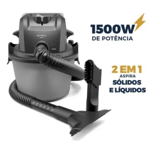 Aspirador De Pó E Água Britânia 6l 1500w Bas71 Cinza